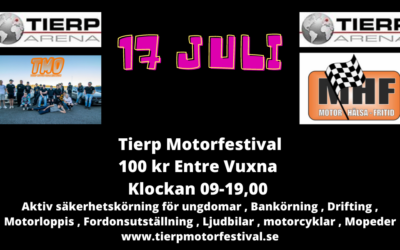 Bloggen 5 Juli Motorfestival , Biljetter , Visa upp ert team , Nya Tröjor