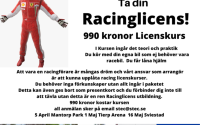 STEC Blogg # 3  Racing Licens , Facebook Bild , Mail strul , Ny samverkanspartner