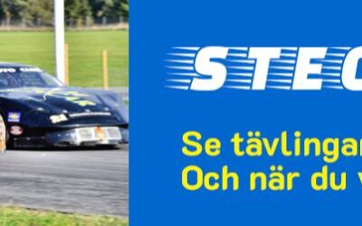 STEC Bloggen med Pins , Gotland , Ledworks Sweden och Live race reklam .