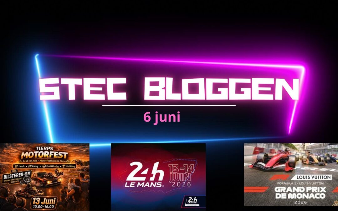 Bloggen 6 juni börjar med 2 fantastiska race av en bra orsak. Samt en viktig frågeställning.